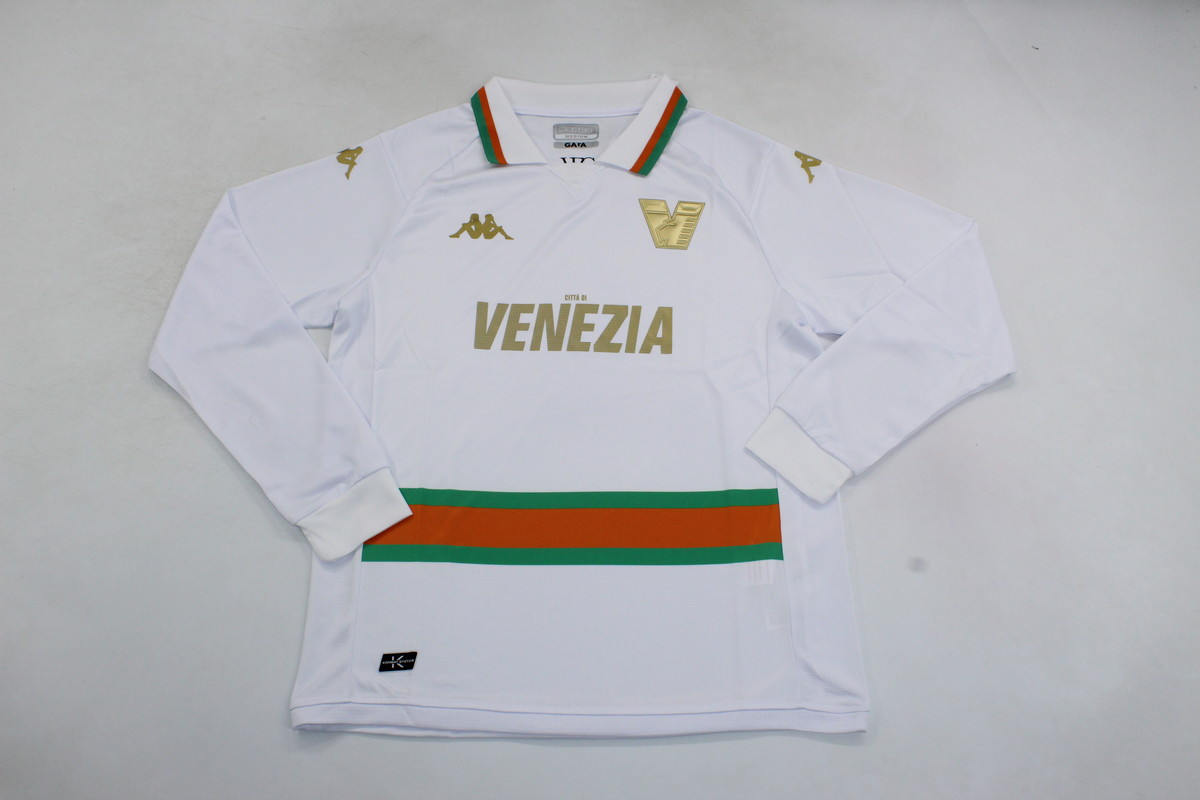 AAA Quality Venezia 23/24 Away White Long Soccer Jersey